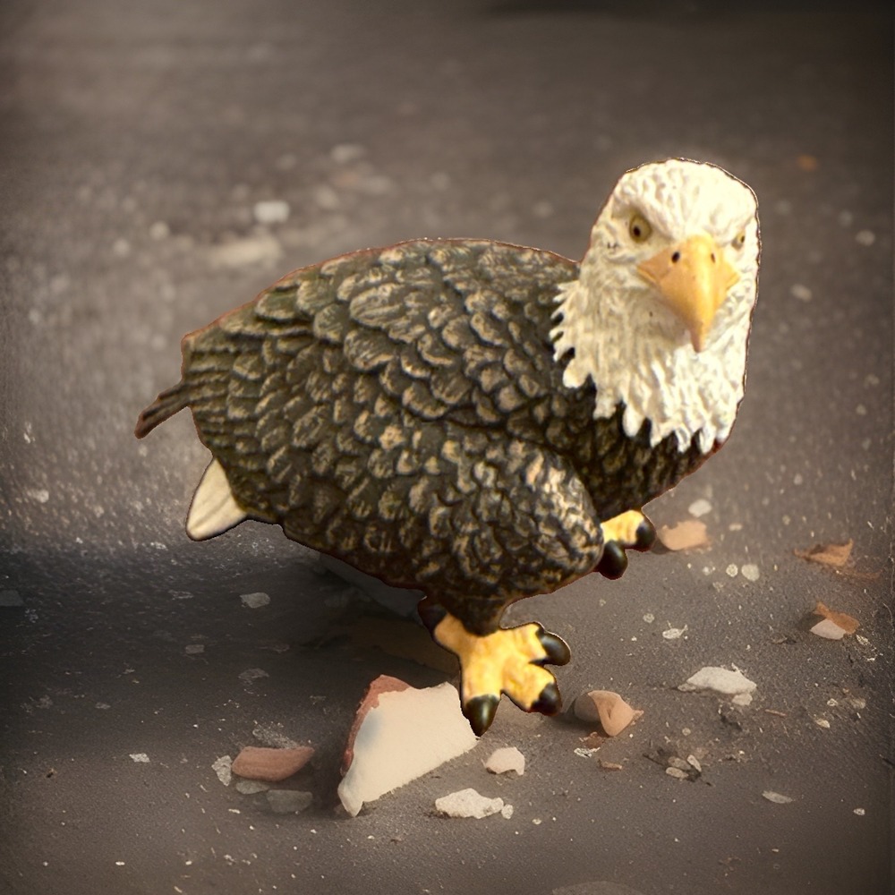 Safari Ltd Bald Eagle Animal Figurine Hand Painted Bird Miniature 0310